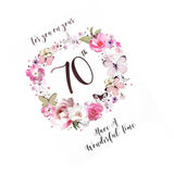 Simon Elvin Have A Wonderful Time 70th Card (Pack of 6)