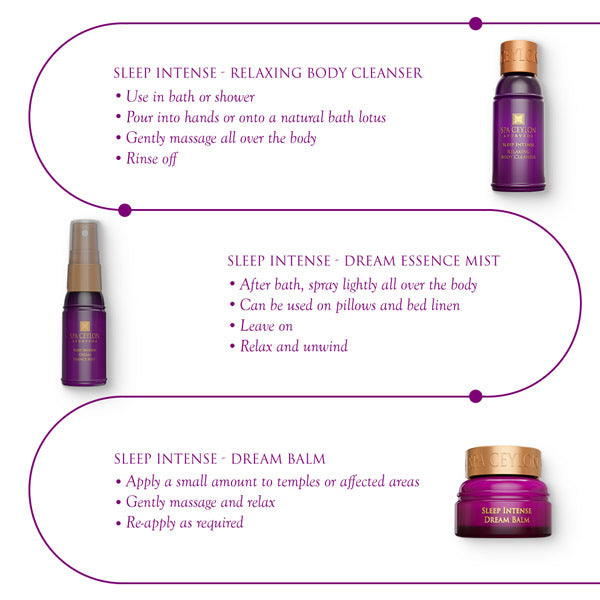 SPA CEYLON Sleep Intense - Wellness Trio Set