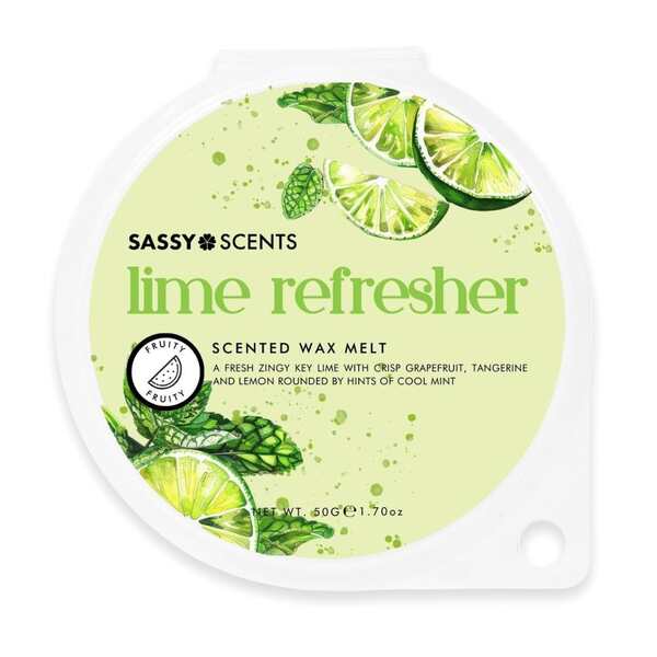 Sassy Scents Lime Refresher Wax Melt 50g