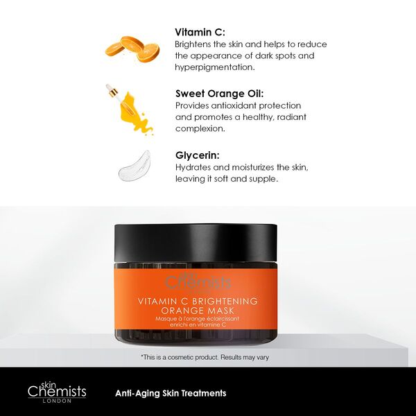 skinChemists Vitamin C Brightening Orange Mask 50ml Duo Pack