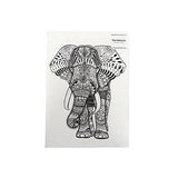 A4 Soft Cover Notebook with Elephant Design, 140 Pages