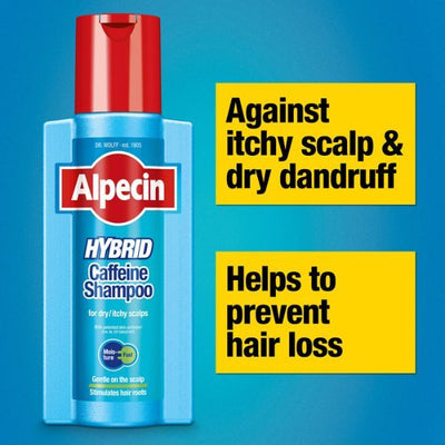 Superdrug Alpecin Hybrid Sensitive Shampoo 2x 250ml - For Dry Scalps- Buy online at McGrocer