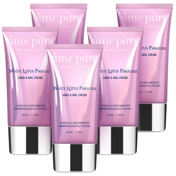 âme pure 5pcs White Lotus Paradise Hand cream 5 x 50ml