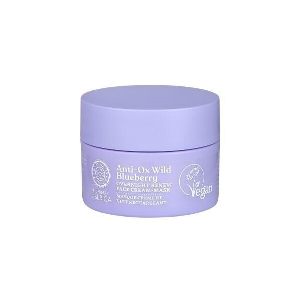 Natura Siberica 50ml Overnight Renewing Face Cream Blueberry