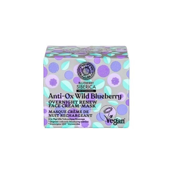 Natura Siberica 50ml Overnight Renewing Face Cream Blueberry