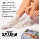 BB® Luxury Foot Mask Socks - Exfoliate, Peel & Soften- Lavender & Mint