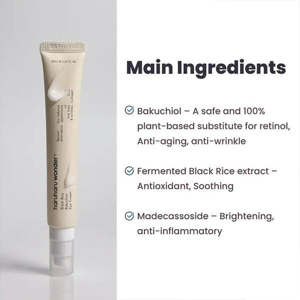 HaruHaru Wonder Black Rice Bakuchiol Eye Cream 20ml