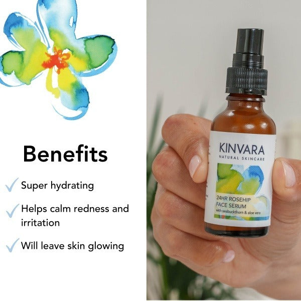 Kinvara 24hr Rosehip Face Serum 30ml