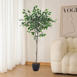 Livingandhome Artificial Ficus Tree Decorative Plant 150cm