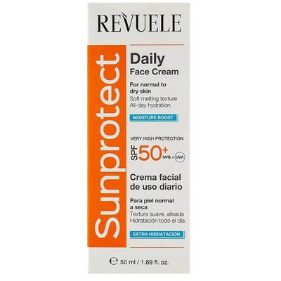 Superdrug Revuele Sun Protect SPF 50 Plus Daily Face Cream- Buy online at McGrocer