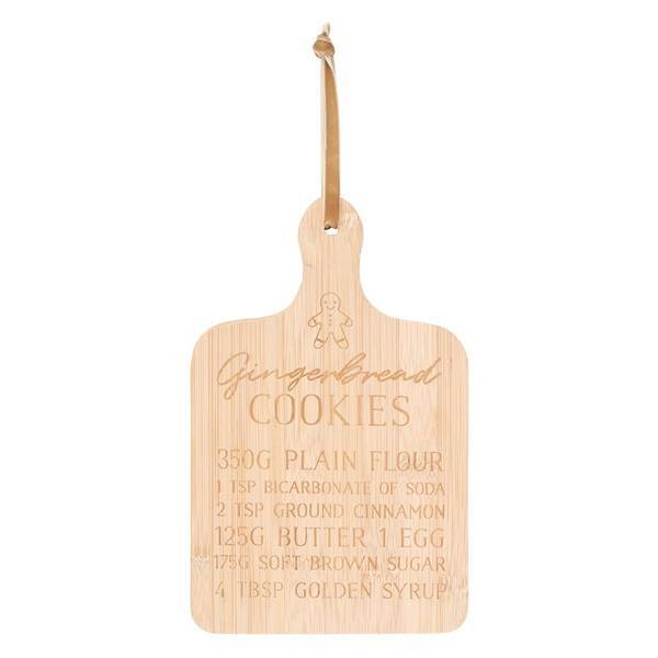 Something Different Gingerbread Cookie Bamboo Chopping Board