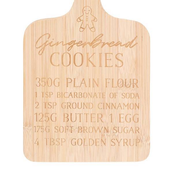 Something Different Gingerbread Cookie Bamboo Chopping Board
