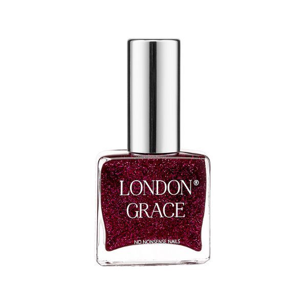 London Grace Ruby Nail Polish Sparkly Red 12ml