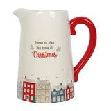 Something Different Ceramic Christmas Village Flower Jug