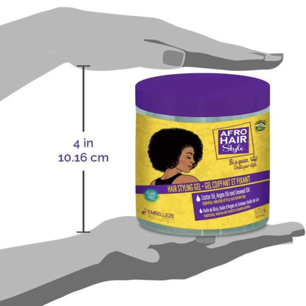 Hair Styling Gel for Curly and Coiled Hair with Natural Oils, 500 ml