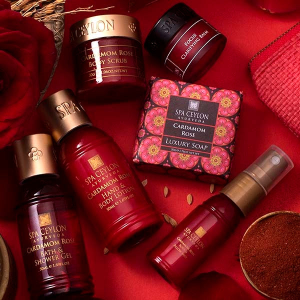 SPA CEYLON Cardamom Rose - Home Spa Set