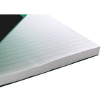 Material: Paper. Length: 212mm. Width: 148mm. 200 Pages, Feint Ruled, Hardback, Perforated, Twin Wire Binding. 80gsm.
