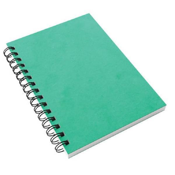 Material: Paper. Length: 212mm. Width: 148mm. 200 Pages, Feint Ruled, Hardback, Perforated, Twin Wire Binding. 80gsm.