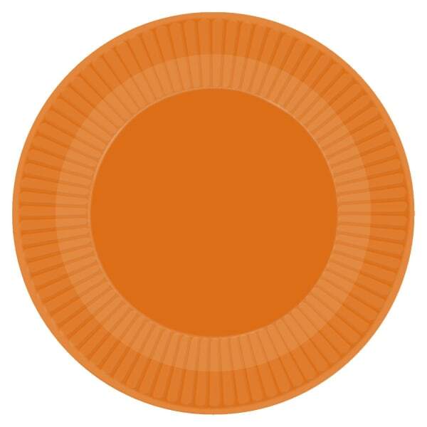 Amscan Paper Pumpkin Halloween Disposable Plates (Pack of 8)