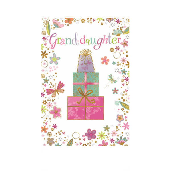 Simon Elvin Grand Daughter Present Card (Pack of 6)
