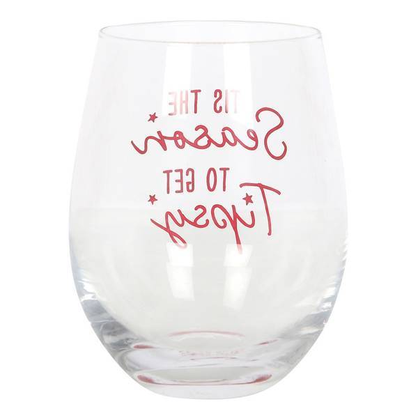 Something Different Season To Get Tipsy Stemless Wine Glass