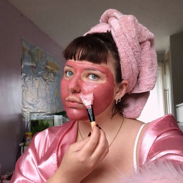 PERL Cosmetics British Pink Clay Mask - Glass Refill