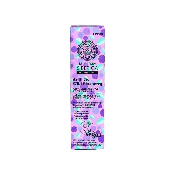 Natura Siberica 50ml Day Face Cream SPF20 Blueberry