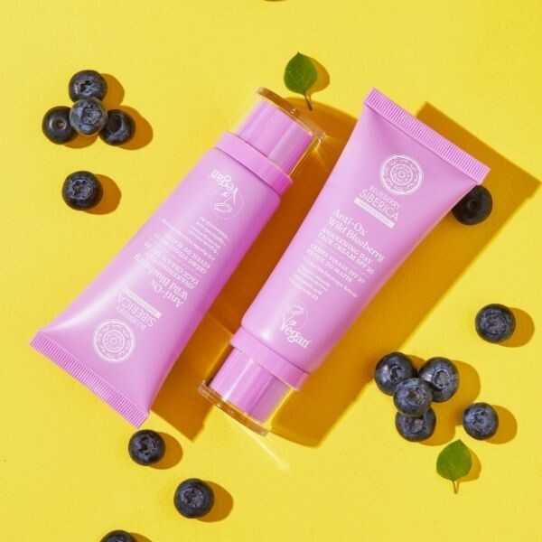 Natura Siberica 50ml Day Face Cream SPF20 Blueberry