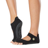 Toesox Womens Bellarina Smiley Half Toe Socks (M)