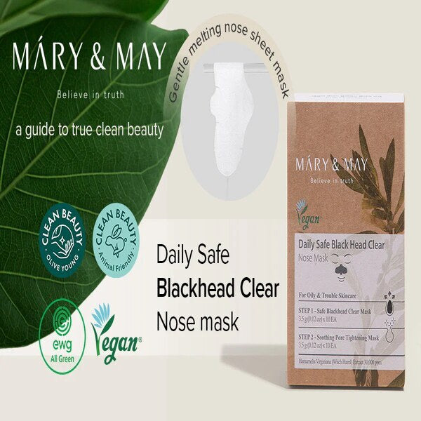Mary & May Daily Safe Black Head Clear Nose Mask
