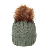 Mountain Warehouse Womens Lisbon Pom Pom Borg Lined Beanie