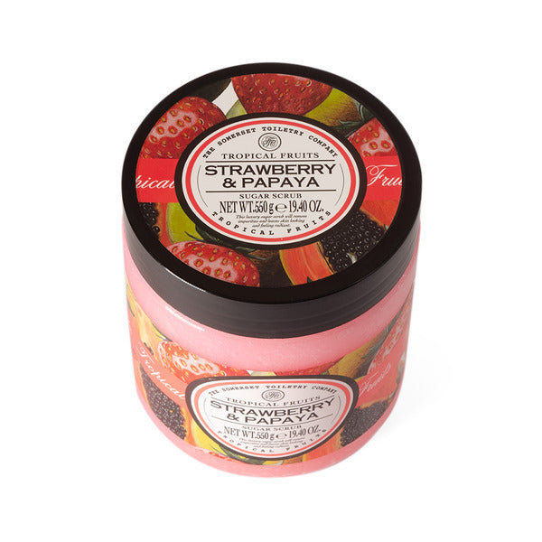 Tropical Fruits Strawberry & Papaya Sugar Scrub, 550g