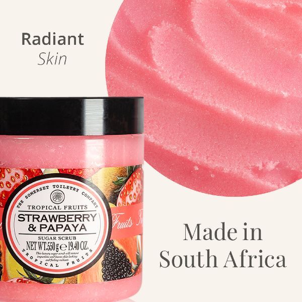 Tropical Fruits Strawberry & Papaya Sugar Scrub, 550g