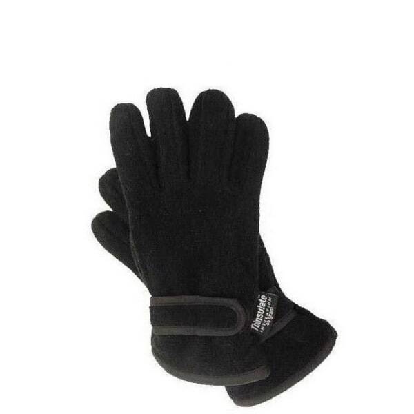 FLOSO Kids Fleece Gloves With Palm Grip (3M 40g) (12/13 Yrs)