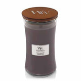 Woodwick Large Hourglass Suede & Sandalwood Candle 610g