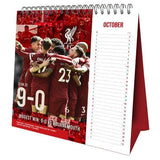 Liverpool FC Record Breakers 2025 Desktop Calendar