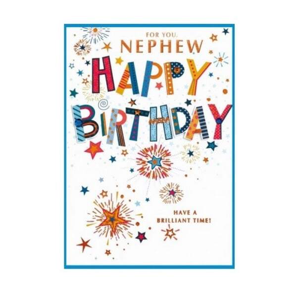 Simon Elvin For You Nephew Happy Birthday Card (Pack of 6)