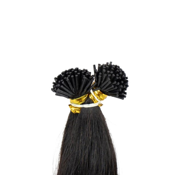 House Of Hair UK Straight Ebony I-tip 18 (1B)