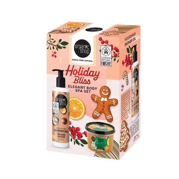 Organic Shop Holiday Bliss Elegant Body Spa Set 280ml/250ml