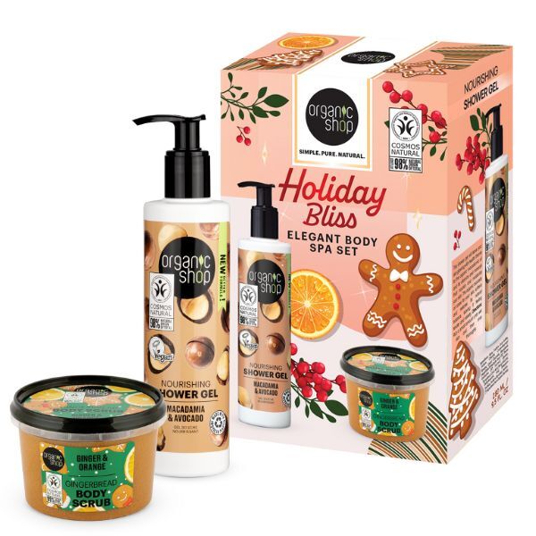 Organic Shop Holiday Bliss Elegant Body Spa Set 280ml/250ml