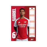 Arsenal FC 2025 A3 Wall Calendar