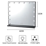 Livingandhome LED Vanity Mirror 62x52cm
