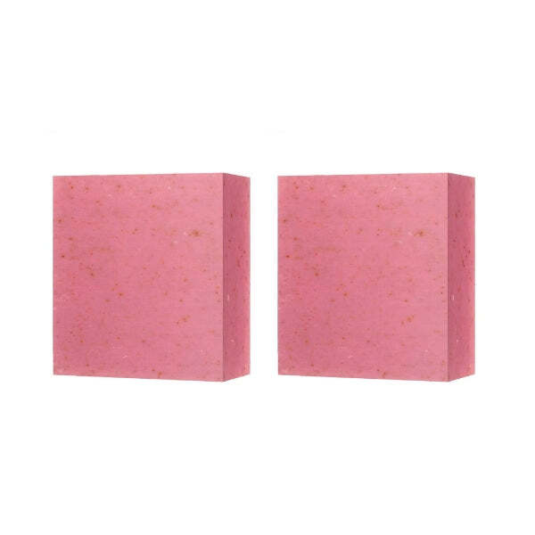 Dr Botanicals Hydrating Rose Facial Cleansing Bar 100g x 2