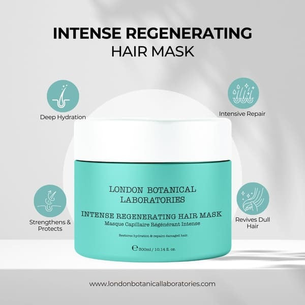 Intense Regenerating Hair Mask for Dry Damaged Hair 300 ml