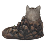 Something Different Cliff Wolf Backflow Incense Burner