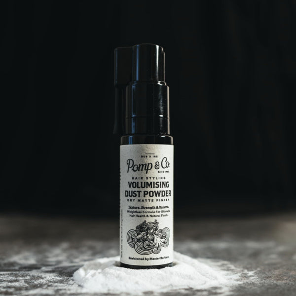 Pomp & Co Mens Dust Powder Spray, Hair Styling Powder 10g