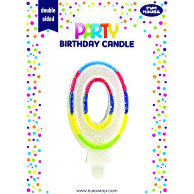 Superdrug Eurowrap Rainbow 0 Birthday Candle- Buy online at McGrocer