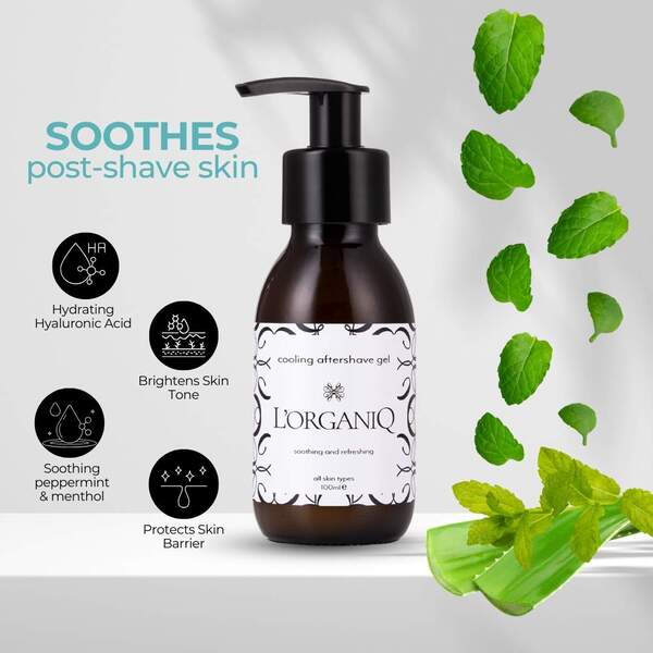 L'ORGANIQ Cooling Aftershave Gel 100ml