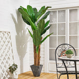 Livingandhome Artificial Banana Tree 180cm, imported from the UK