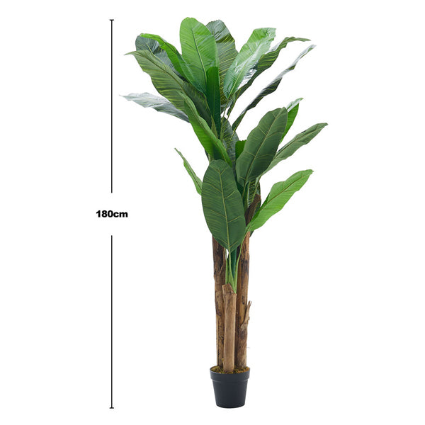 Livingandhome Artificial Banana Tree 180cm, imported from the UK